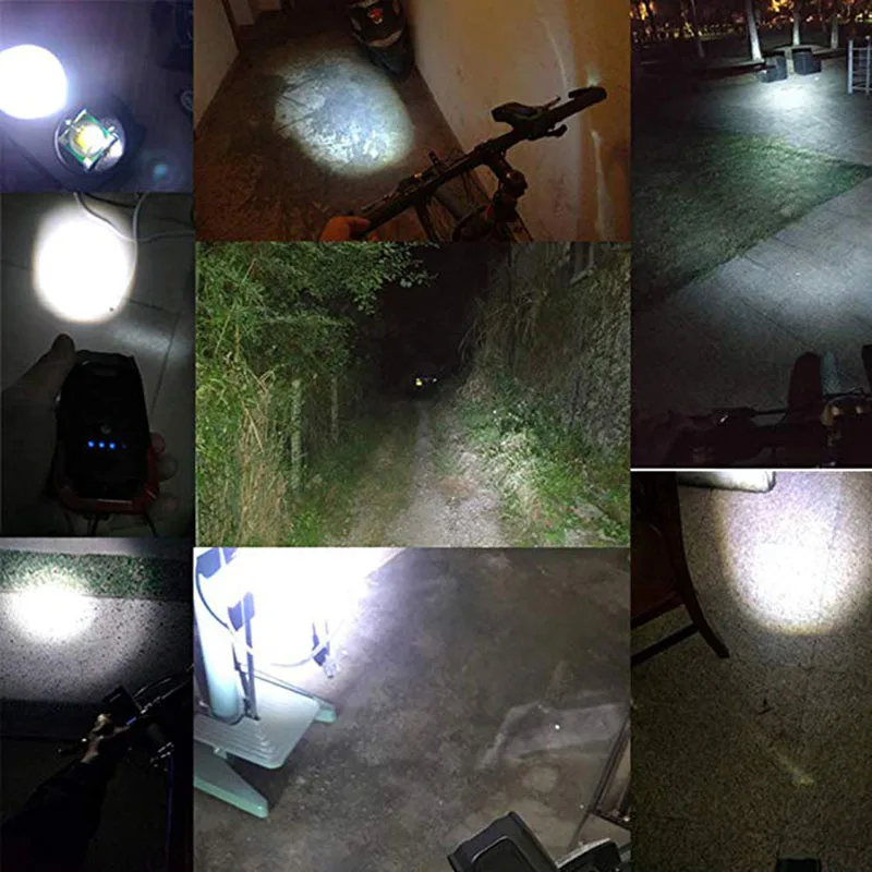 4000mAh Induction Bicycle Front Light Set USB Rechargeable Smart