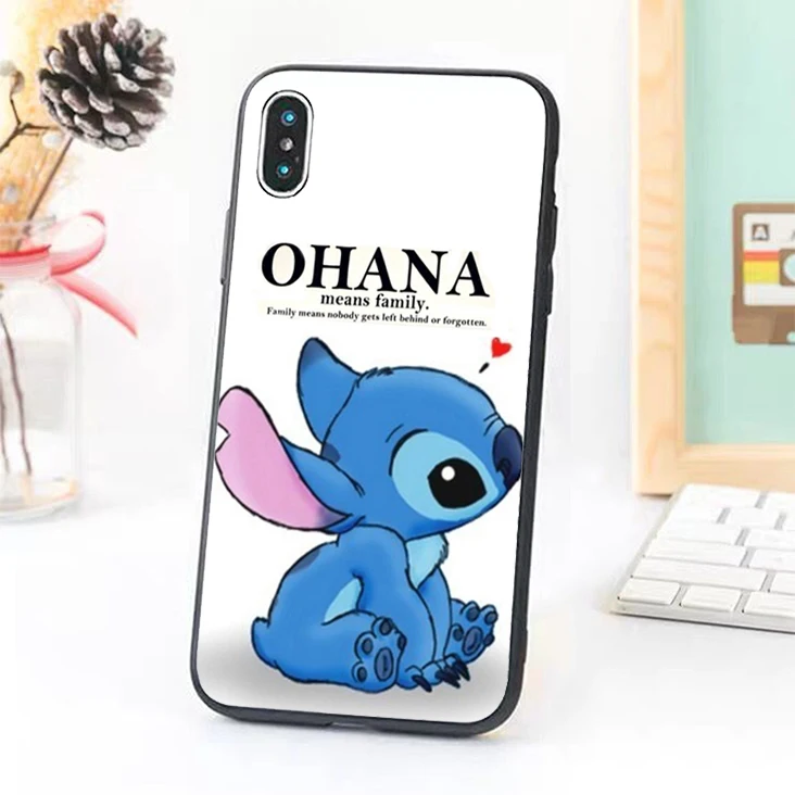 Bernandez 5 5S SE 6 6S TPU phone case cover for iPhone 7 8 plus X Xs Max XR Lilo and Stitch Ohana |