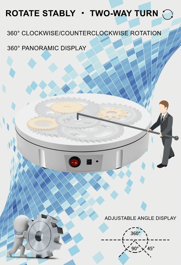 inteligente controle remoto exposição turntable 50 load