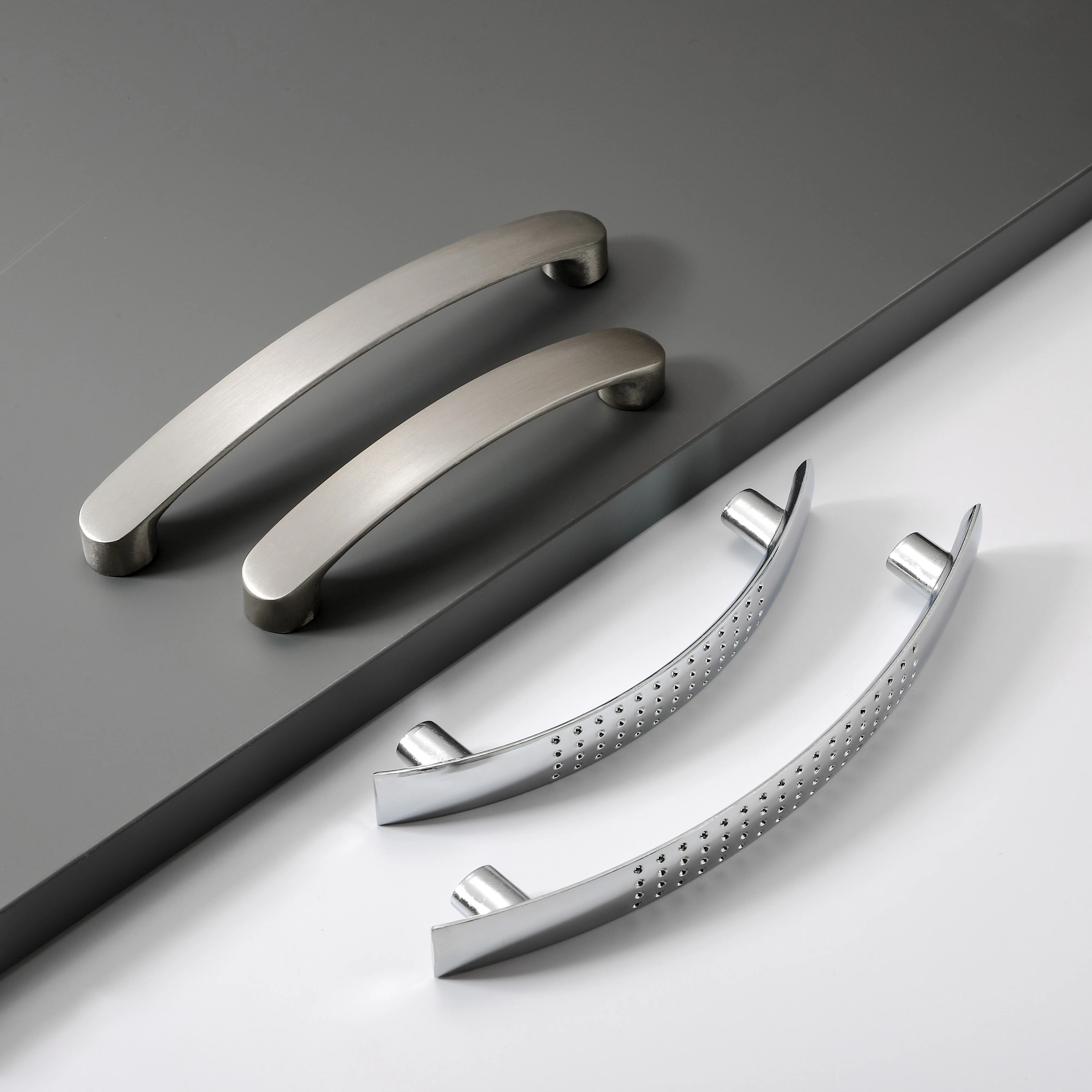 Cabinet Handles Knobs Aluminum Alloy Kitchen Drawer Furniture Hardware