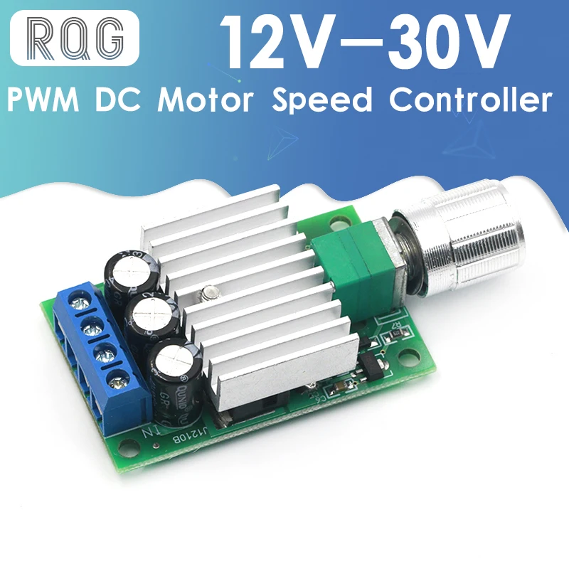 10A 12V-30V PWM DC Motor Speed Controller 12V 24V Adjustable Regulator Dimmer Control Switch for Fan LED Light | Лампы и освещение