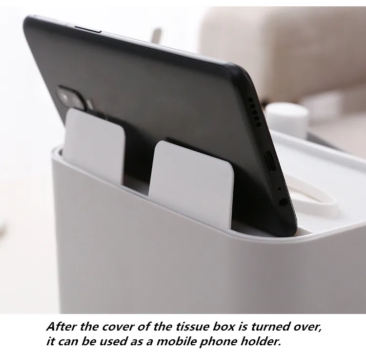 Creative tissue box multi-function tissue storage box home living room remote control storage desktop coffee table storage box