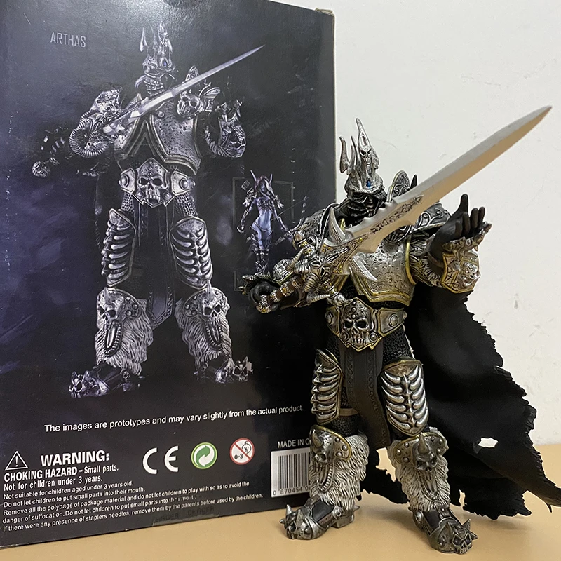 리치 킹 아서스 피규어 와우 리치 왕의 가을 아서스 메네 실 피규어 17.5cm PVC 액션 피규어, 소장 모델 장난감