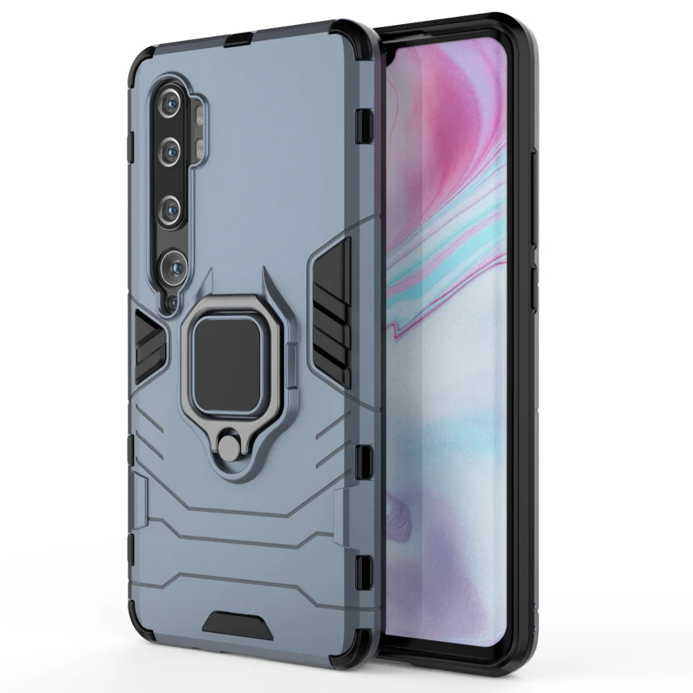 NavyBlue OUDINI для xiaomi cc9 pro Чехол для xiaomi cc9 pro чехол задняя крышка Подставка Броня противоударный чехол - Цвет: NavyBlue