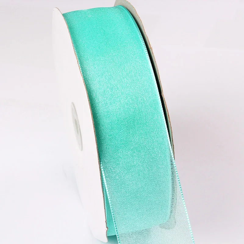 Organza Ribbon 5 yards/roll gift wrapping decoration DIY Christmas silk lace fabric 6/16/25/38 mm ribbon decoration ribbon supplies christmas ribbon organza ribbon wrapping ribbon lace trim ribbon
