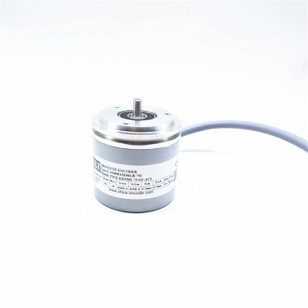 Китай 10-30 VDC абсолютный энкодер 6 мм вал CAS60R12E06LB-75C заменить для TWK KDS581-75-0.5-AC1