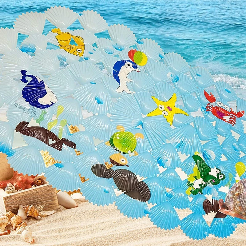 Многофункциональный коврик для ванной/ПВХ для ванной коврики Противоскользящие коврики для детей и душ Коралловая рыба