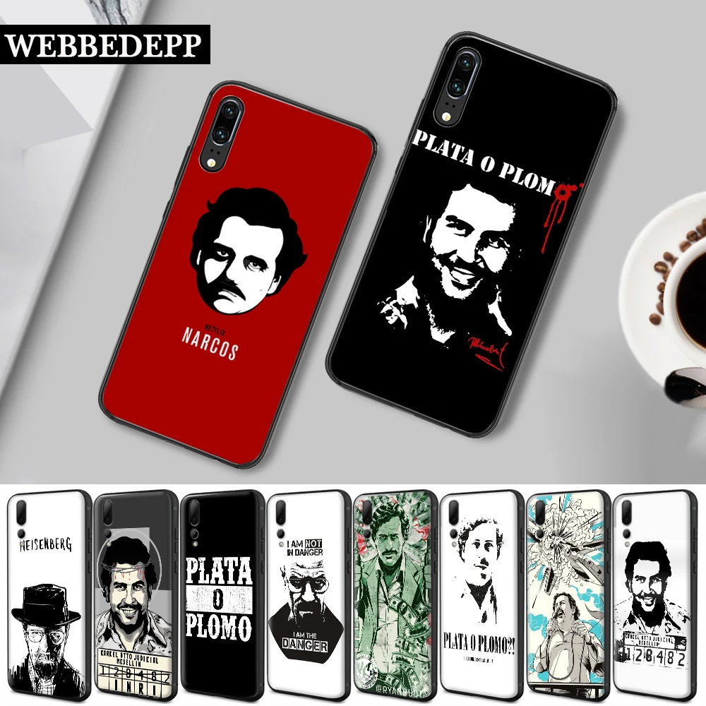 66W нарко сериалов Pablo силиконовый чехол для Huawei P8 P9 мини P10 P20 P30 Lite рro 2015 2016 2017 P Smart