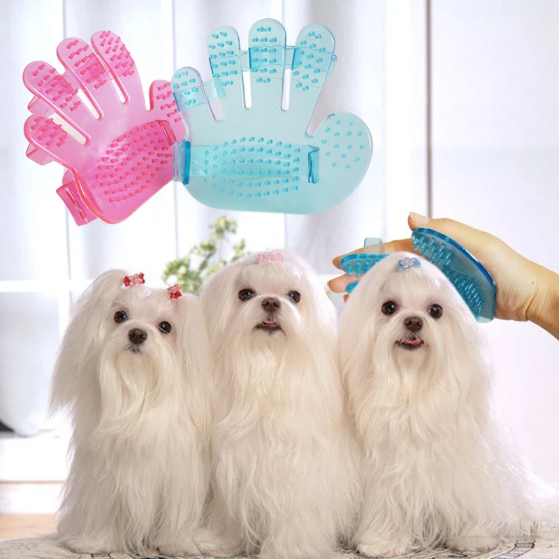 

Pet Grooming Glove for Cat Brush Comb Cat Hackle Pet Deshedding Brush Glove for Dog Pet Hair Glove for Cat Dog Grooming