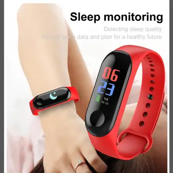

M3 Smartband Fitness Tracker Smart Bracelet Blood Pressure Heart Rate Monitor Waterproof Smart Band Smart Accessories