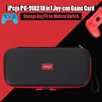 

iPega PG-9182 18-in-1 Kit Accessories Fit for Nintend Switch Joy-con Game Card Storage Bag Box 2-in-1 Audio Adapter for N-Switch