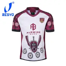 RESYO для QLD Maroons Мужская Регби Джерси Спортивная рубашка S-3XL