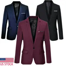 Мужские корейские облегающие модные хлопковые блейзеры, пиджак, черный, синий, Большие Размеры M-3XL, мужские блейзеры, лидер продаж