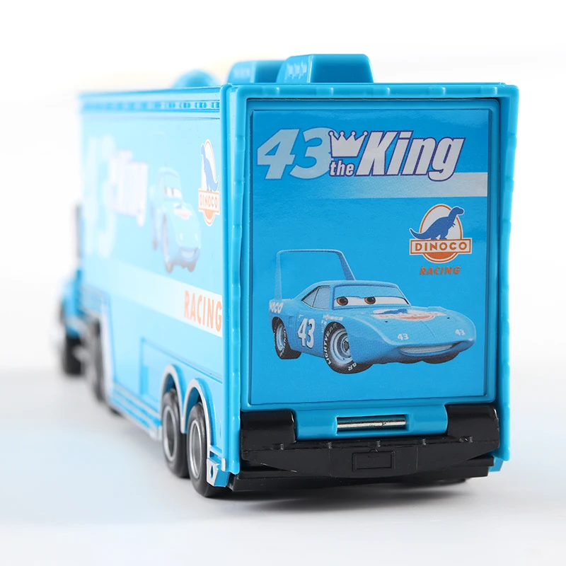 Фирменная Новинка 8 шт./компл. Подарочная коробка машины disney машинок пиксара и Cars2 тачки 3 Lightning McQueen 1:55 Mack грузовик король литья под давлением металлического сплава модели автомобилей