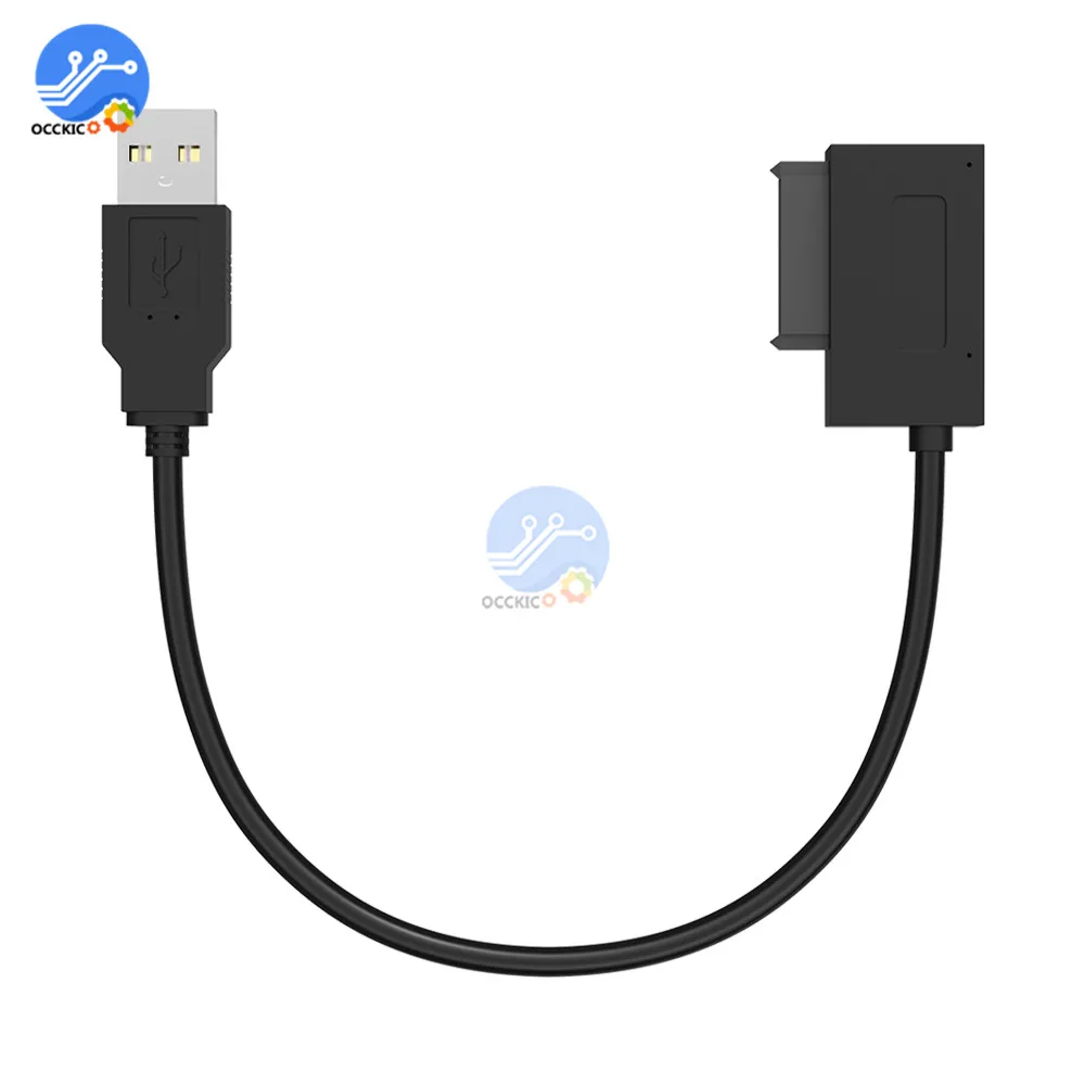 USB 2 0 до 7 + 6 13Pin конвертер для тонкого жесткого диска SATA ноутбука CD/DVD Rom Оптический