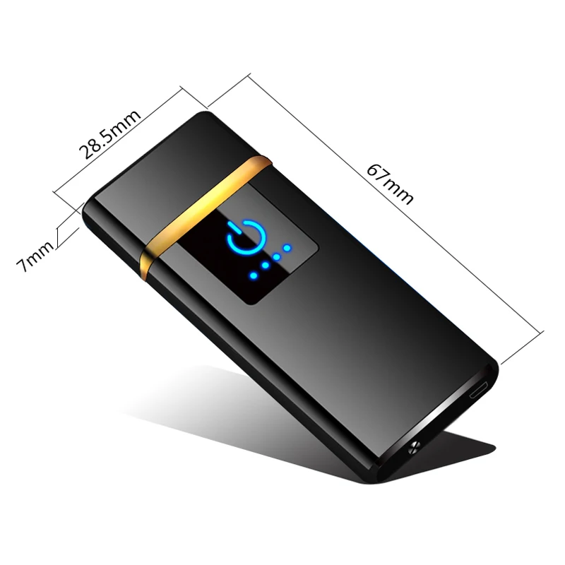 DIY USB Electronic Lighter Induction Classic Flameless AI Sense Man Smoking Lighters Customizable Outdoor Portable Zapalniczka
