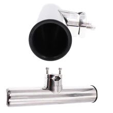 Полированная из нержавеющей стали морские Рыбалка на яхте аксессуар удочка для рыболовной лодки держатель с регулируемой для 22~ 26 мм трубки