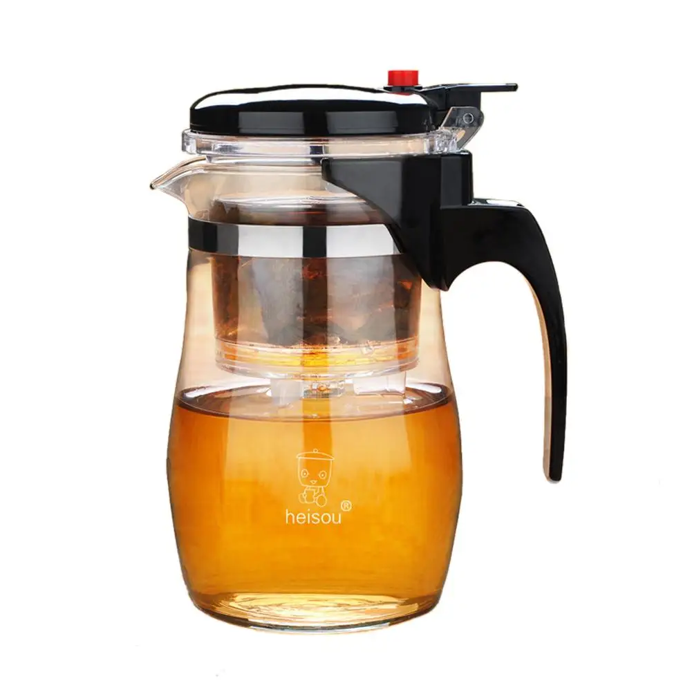 800ml Glass Gongfu Tea Maker Press Art Cup Teapot with Stainless steel Infuser 