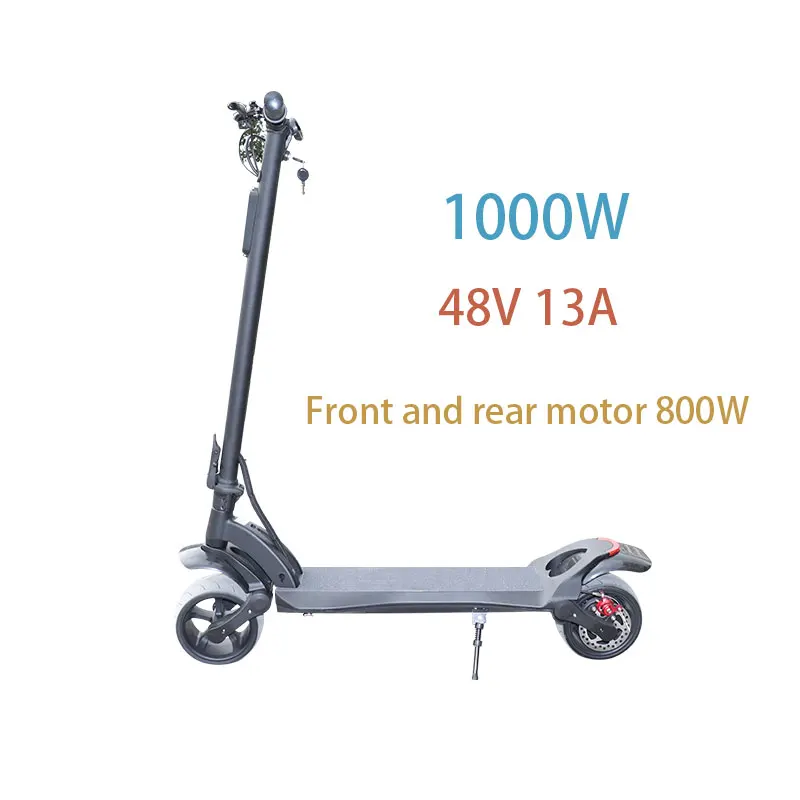1000W 48V 13A 48 В/1600 Вт двухмоторный электрический скутер, сильный складной скутер, Электрический скутер для взрослых - Цвет: 1000W 48V 13A