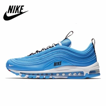

Original Authentic Nike Air Max 97 OG QS Silver Bullet Men's Sneakers Breatheable Running Shoes 312834-401