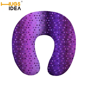 

HUGSIDEA Stars U-shaped Travel Pillow Neck Relieve Fatigue Memory Foam Inflatable Pillow Ring Pillow Airplane Car Bed Pillow