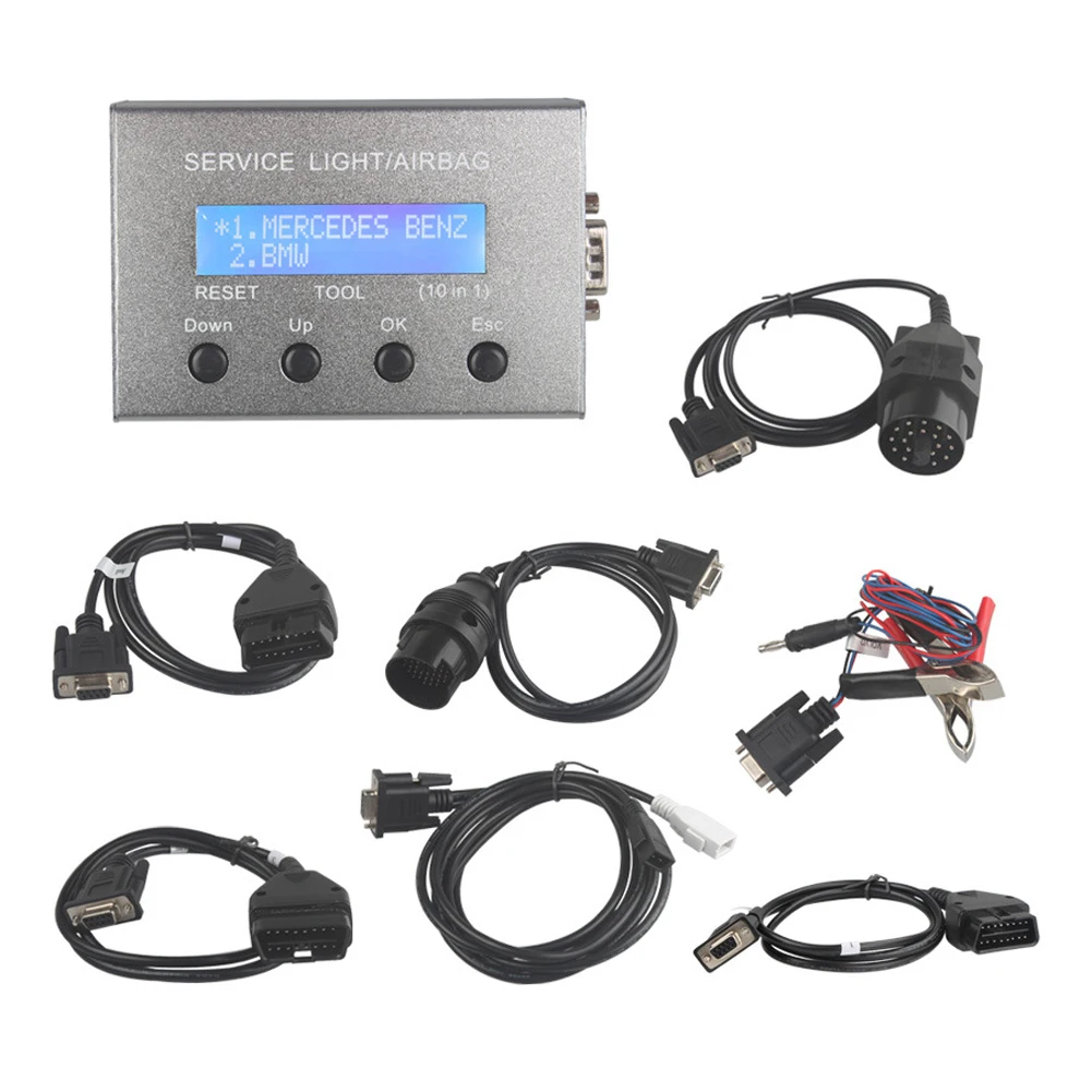 

10 In 1 Easy Use Car Engine Accessories Universal Professional Airbag Reset Tool Diagnostic Vehicle Code Reader Service Light