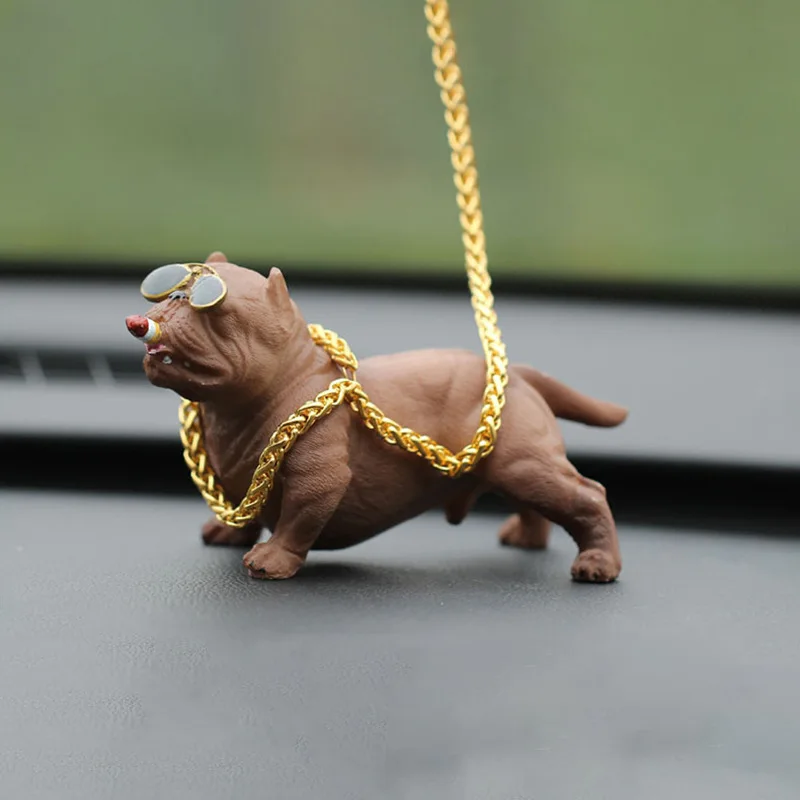 Креативные Автомобильные украшения Bully Dog украшения куклы Луффи украшения автомобиля аксессуары для декорирования машины Авто интерьерные принадлежности - Название цвета: Серый
