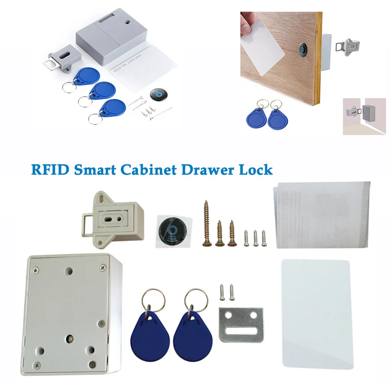 125 кГц EM ID Card ABS Материал Невидимый RFID Умный Замок для ящика двери шкафа большое
