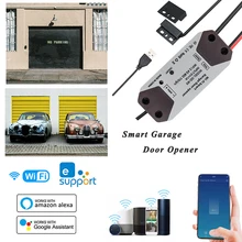 Ouvre-porte de Garage intelligent, commutateur WiFi, contrôleur fonctionne avec Alexa Echo Google Home eWelink APP, aucun Hub requis