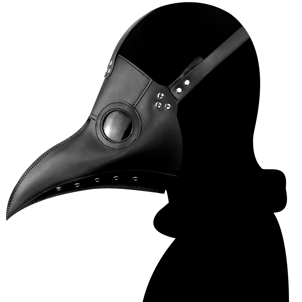 Маска на Хэллоуин Хеллоуин маска Чумного доктора врачебная маска 30x25 см 3D длинный нос птица маска на Хеллоуин для косплея кожаная маска черно-белый цвет