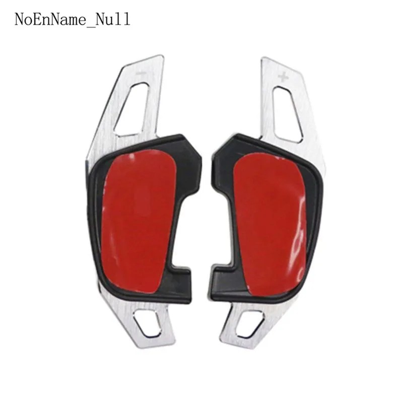Серебристый 2pcs/set Aluminum Alloy Steering Wheel Shift Paddle Metal Extender For Golf 7 - Цвет: Серебристый