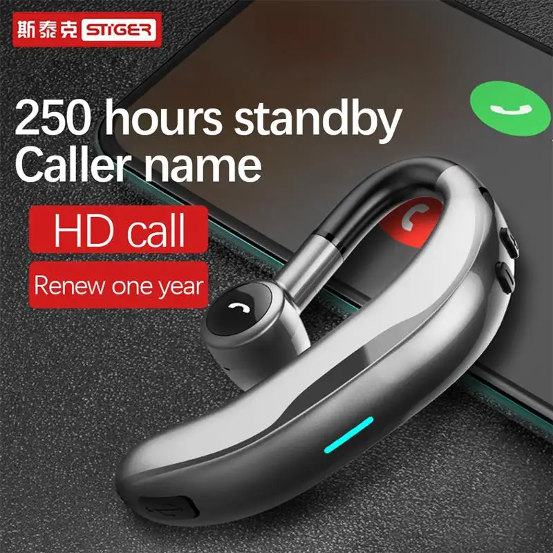 For Apple Huawei Xiaomi OPPO Phone Bluetooth 5 0 Headset Wireless Business Earphones For Driving Meeting Listening Running