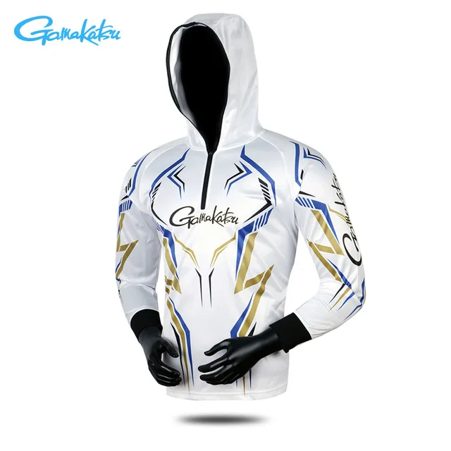 Gamakatsu Summer New Sun Protectio Fishing Shirt Anti-uv Fishing Hoodie Breathable Sports Outdoor Anti-Mosquito Camping Shirts - Цвет: 2