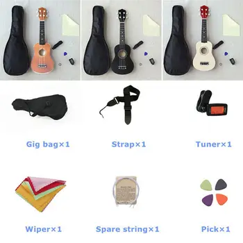 

Helpful 21 Inch All in One Practice Starter Ukulele Musical Instruments Beginner School Guitar New Year Gift Learning Fashion