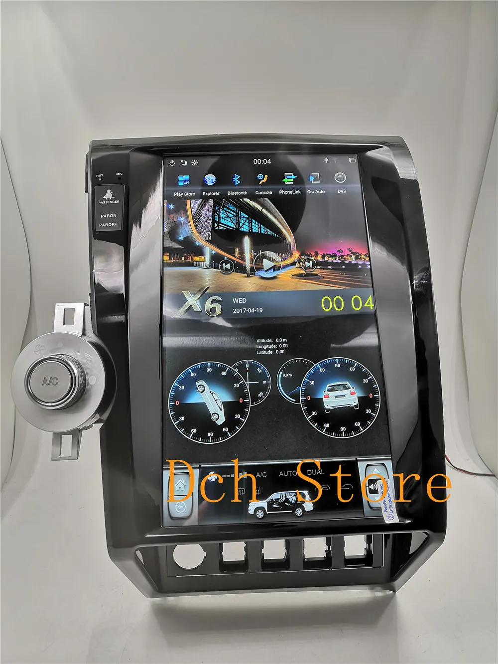 Sale 13.6 inch Vertical screen tesla style Android 8.1 Car DVD player GPS for toyota tundra Sequoia 2007-2011 PX6 carplay navigation 3