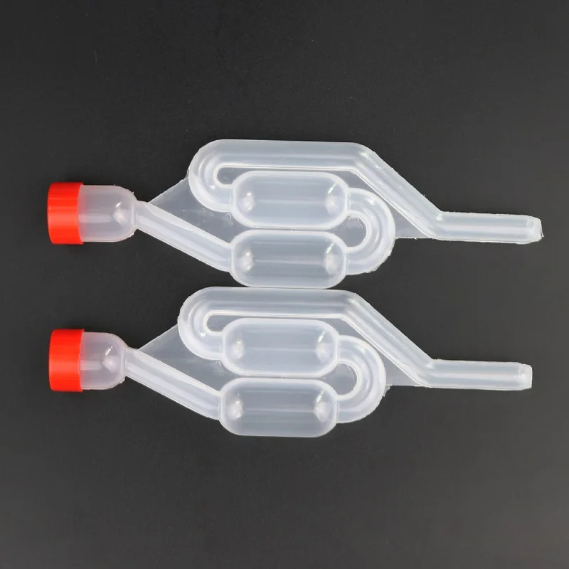 Water Seal Exhaust One way Home Brew Wine Fermentation Airlock Sealed Plastic Air Lock Check