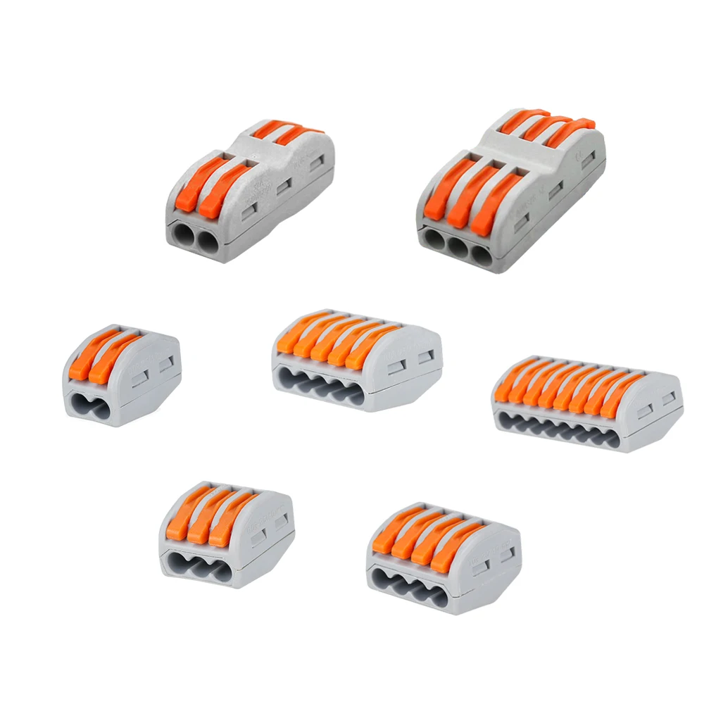 

Wagoed 5PCS/10PCS Wire connector quick connector soft and hard terminal wire wire splitter