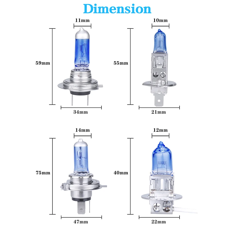 Лампа Ксеноновая Osram 24V H7 H4 H3 H1 галогенная лампа 100 130W H1 H3 H7 H4 изначальную лампу грузовик светильник Замена 4000K долгий срок службы(1 пара