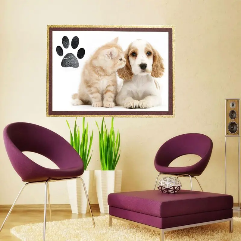 1Set Baby Handprint And Footprint Ink Pads Paw Print Ink Kits For Babies And Pets E65D