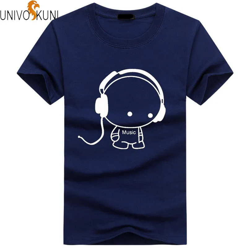 UNIVOS KUNI 2018 летняя новая модная повседневная мужская футболка с коротким рукавом
