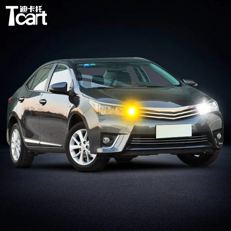 2014-2017 Для toyota corolla e170 Автомобильные светодиодные drl дневные ходовые огни поворотные сигналы гибридные аксессуары - Испускаемый цвет: 2014-2017