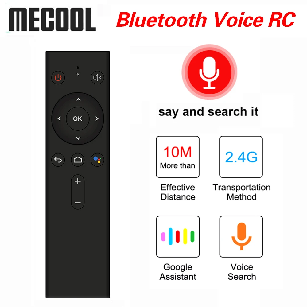 MECOOL Bluetooth голосовой пульт дистанционного управления беспроводная