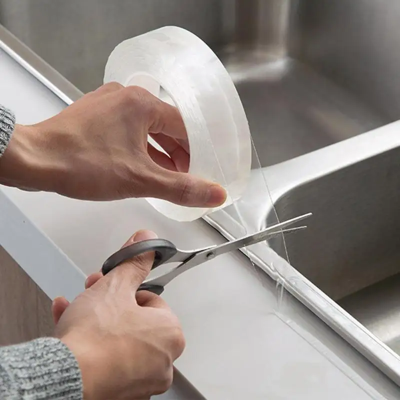 

Kitchen Sink Waterproof Mildew Strong Self-adhesive Transparent Tape Bathroom Toilet Crevice Strip Self-adhesive Pool Water Seal