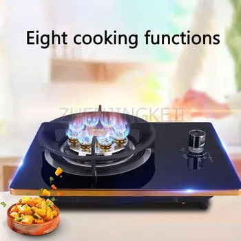 Gas Stove Monocular Embedded Desktop Liquefied Gas Natural Gas Tempered Glass Energy Saving Home Kitchen Fierce Fire Cooker