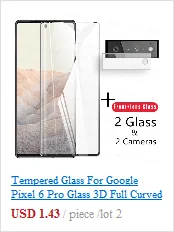 Tempered Glass For Google Pixel 6 Pro Glass 3D Full Curved Cover Glass For Pixel 6 Pro Screen Protector 9H Lens Film For Pixel 6 iphone screen protector