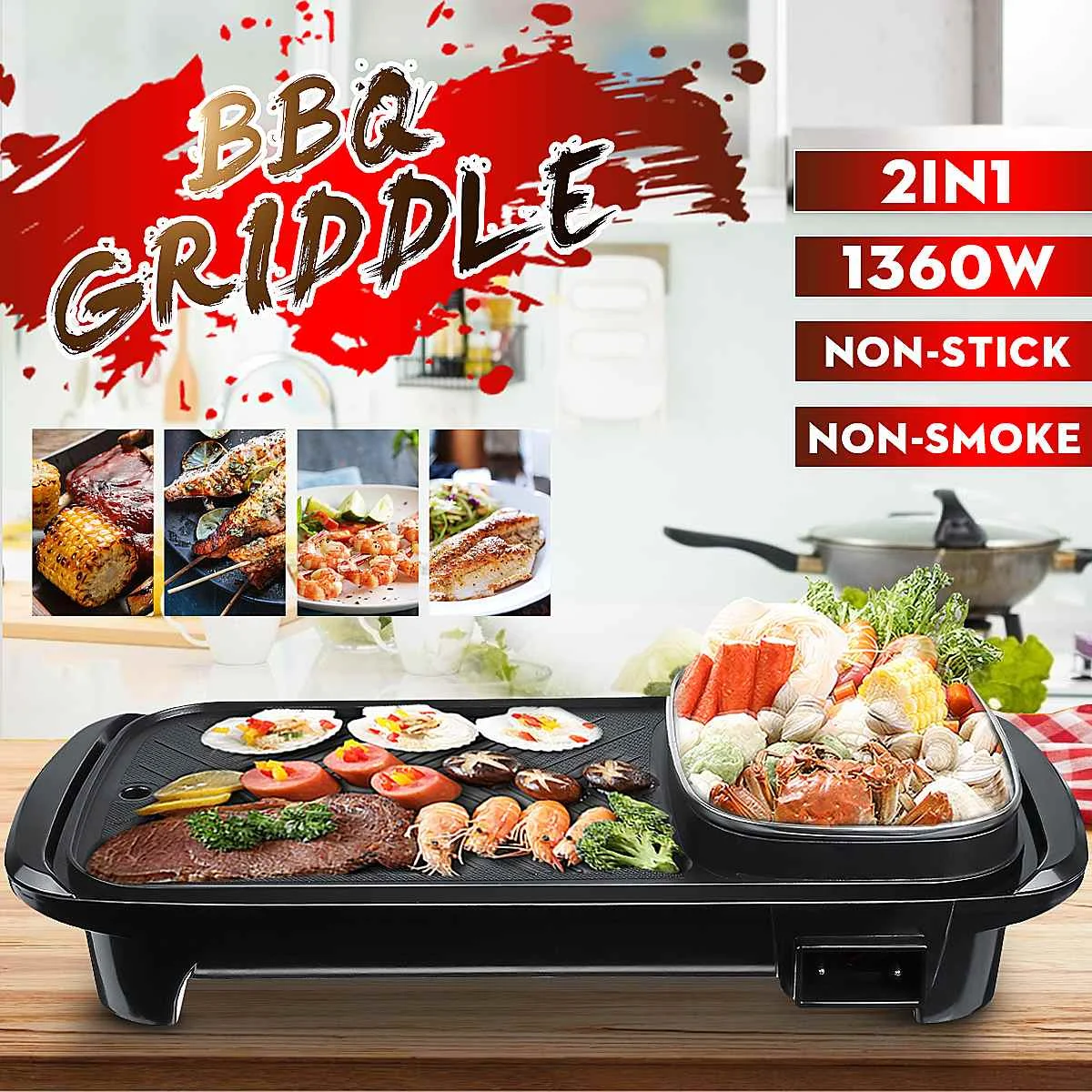 electric barbeque stove indoor hot pot