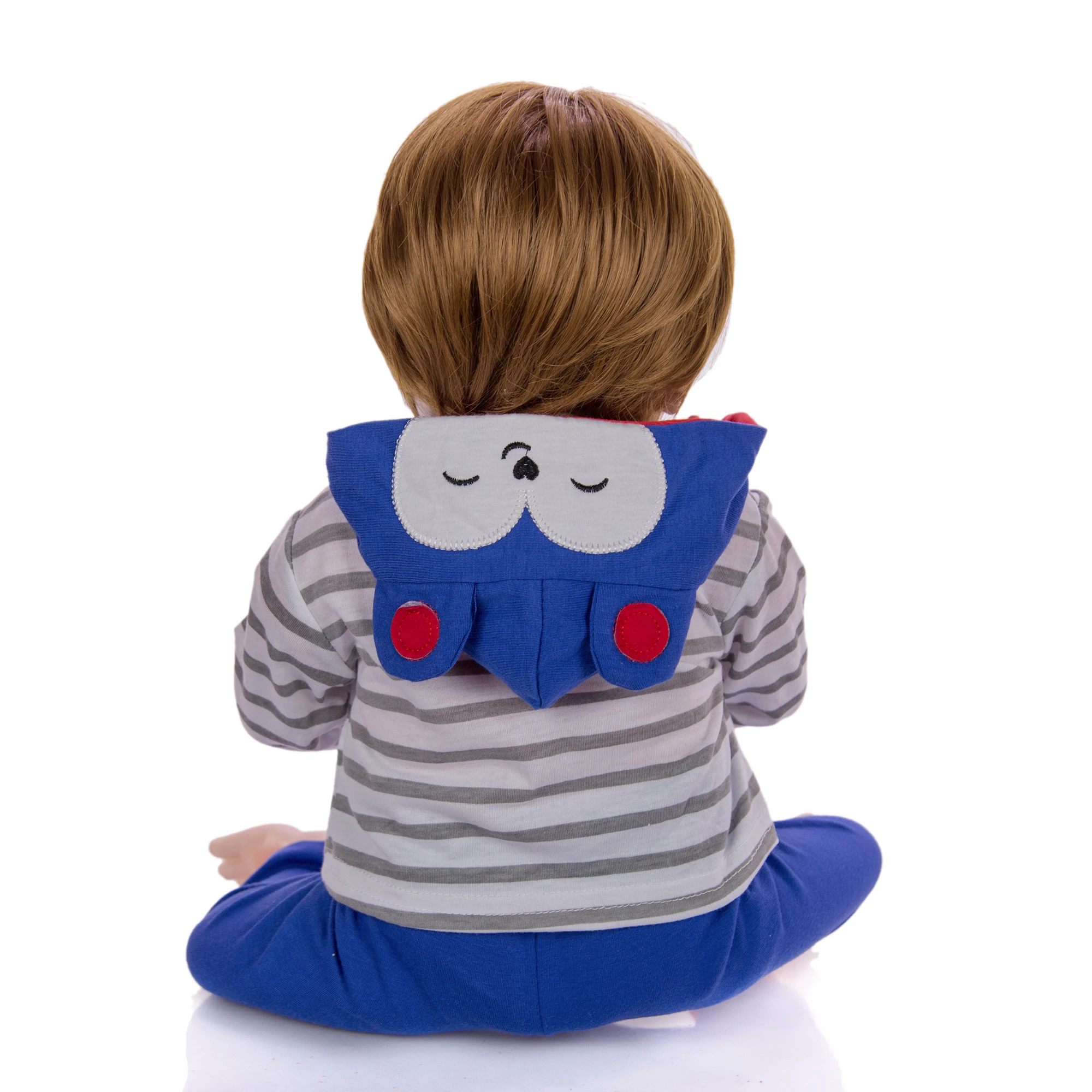 KEIUMI Симпатичные 57 см забавное лицо Reborn Baby Menino полностью силиконовые виниловые