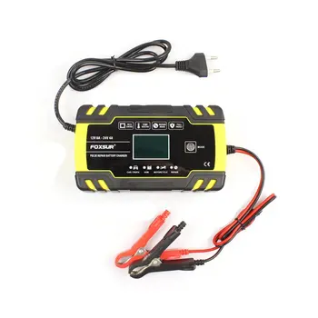 

Car Motorcycle 12V 8A 24V 4A Pulse Repairing Battery Charger With Lcd Display Agm Gel Wet Lead Acid Battery Charger