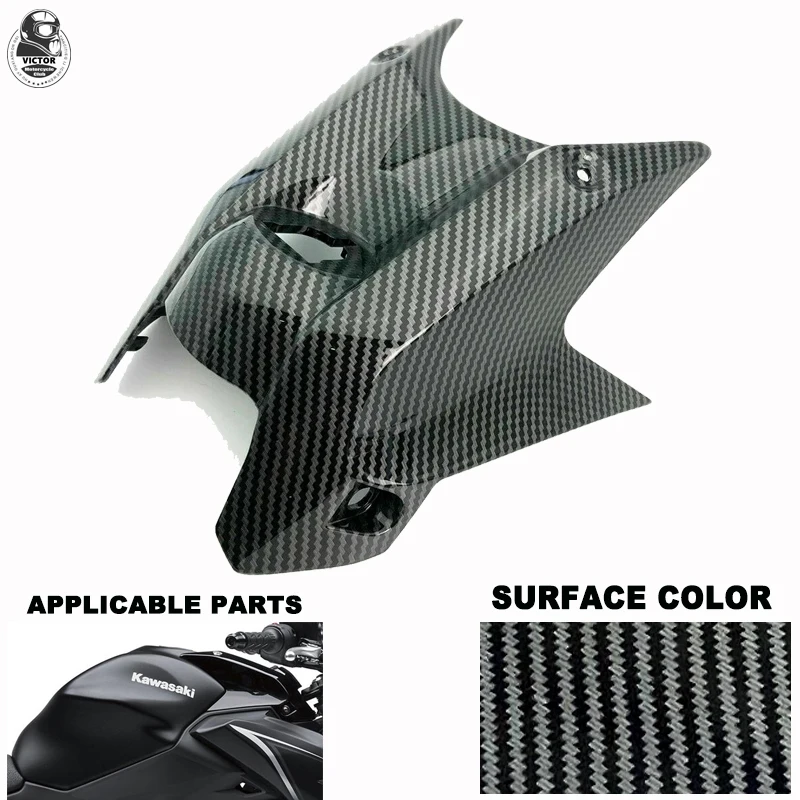 

Motorcycle Parts Carbon Fiber Color Fairing, Fuel Tank Protection Cover ABS for Kawasaki NINJA650 ER6F 2017 2018 2019 ER6N