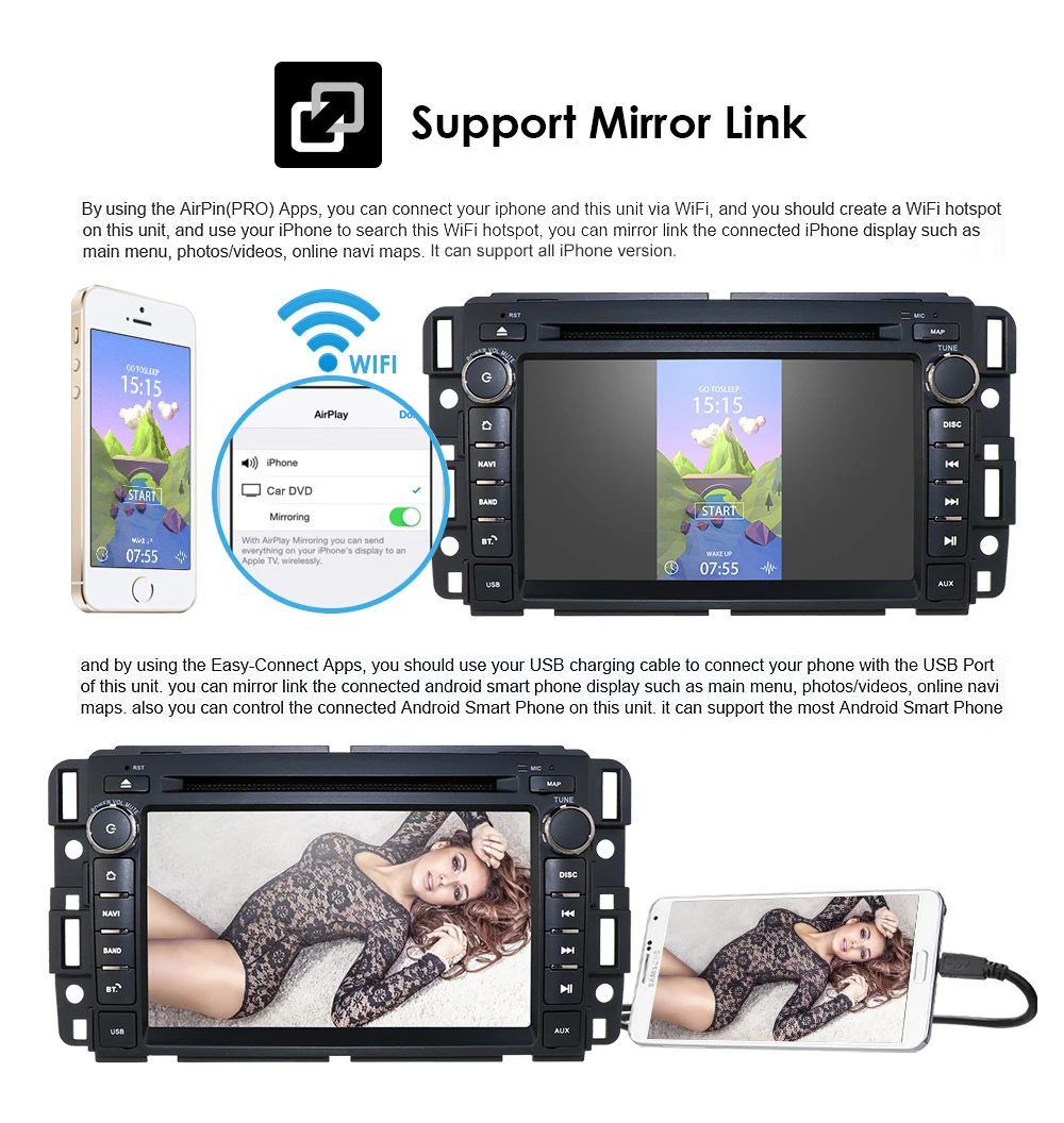 Flash Deal Android 9.0 GPS navigation Car DVD Player For GMC Yukon Tahoe 2007-2012 multimedia 2 din radio recorder 2GB+16GB GPS WIFI EQ DSP 8